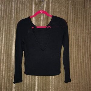 Long sleeve black top